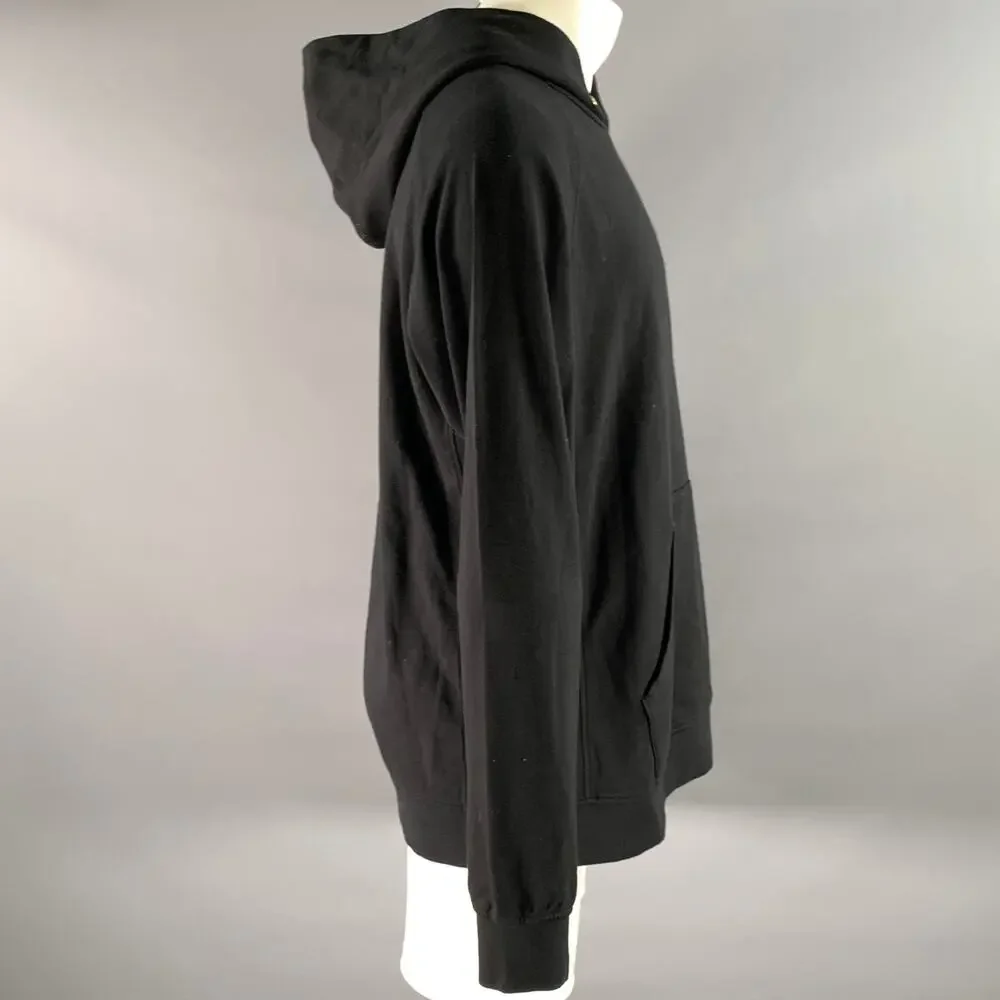 VISVIM Size XL Black Wash Cotton Hoodie Sweatshirt - Picture 3 of 7